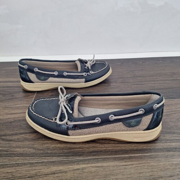 💙 Sperry Top Sider Boatshoes Size 8 Preppy Fishermancore Fall Coastal Outdoors - Picture 1 of 8